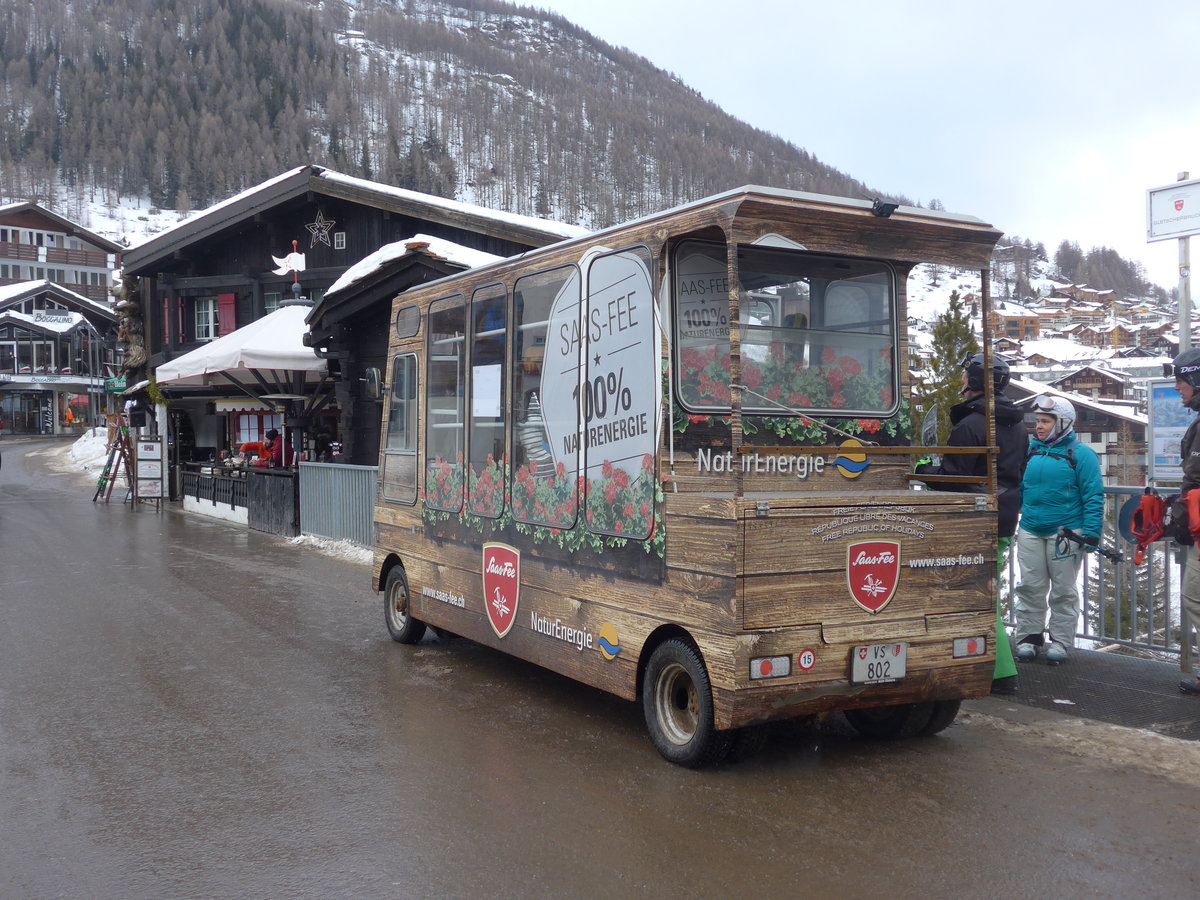 (201'330) - OBS Saas-Fee - VS 802 - Stimbo am 27. Januar 2019 in Saas-Fee, Gletscherbrcke