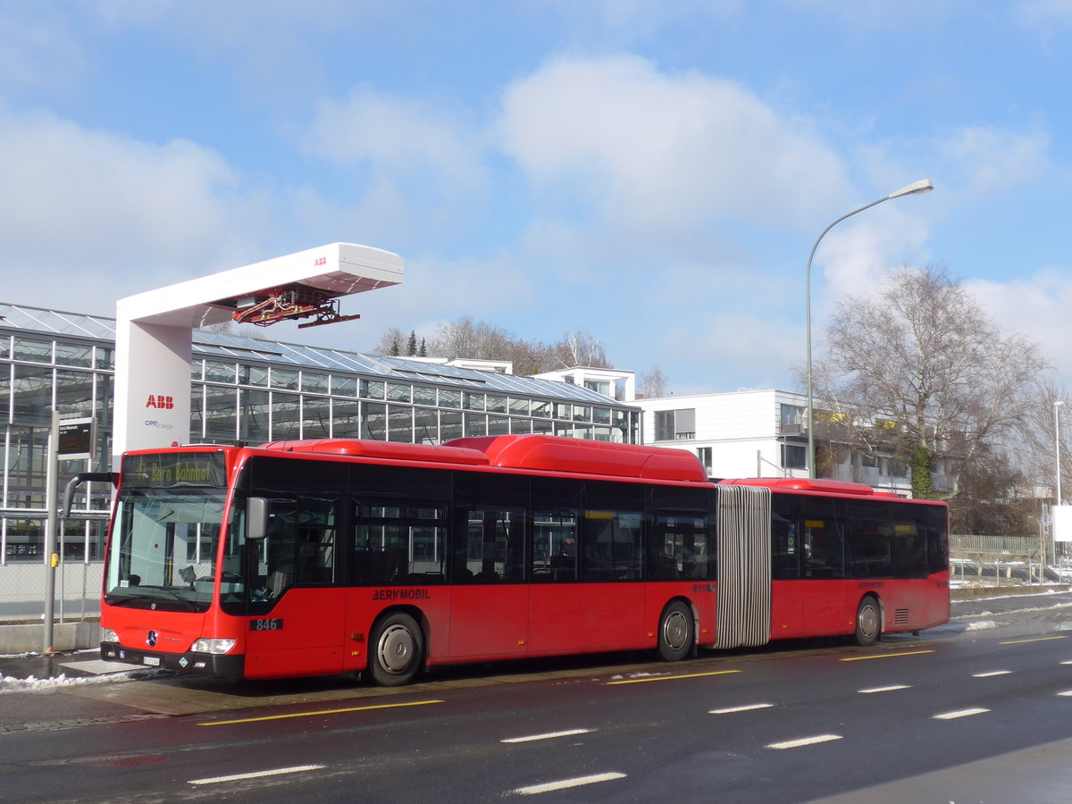 (201'453) - Bernmobil, Bern - Nr. 846/BE 671'846 - Mercedes am 4. Februar 2019 in Kniz, Weiermatt