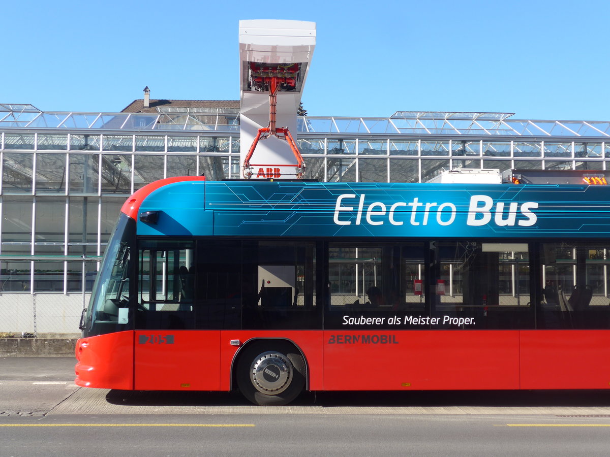 (201'720) - Bernmobil, Bern - Nr. 205/BE 724'205 - Hess/Hess am 18. Februar 2019 in K�niz, Weiermatt (Teilaufnahme)