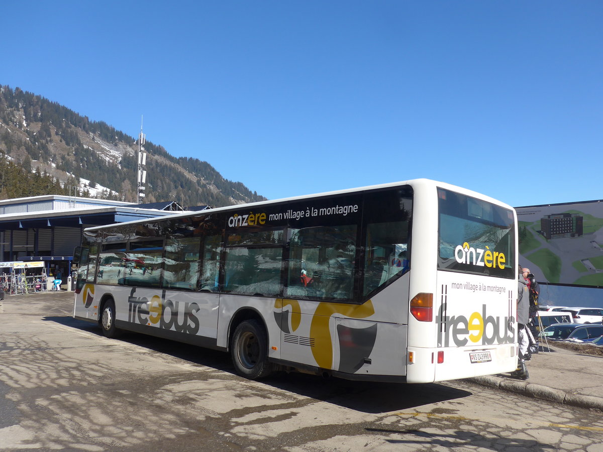 (201'778) - Buchard, Leytron - Nr. 90/VS 243'990 - Mercedes (ex Ryffel, Uster Nr. 69; ex Welti-Furrer, Z�rich Nr. 53; ex Fr�hlich, Z�rich Nr. 608) am 24. Februar 2019 in Anz�re, T�l�cabine