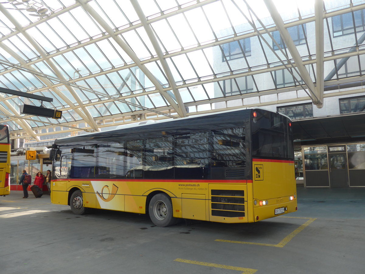 (201'836) - PostAuto Graub�nden (Sulzberger) - GR 179'220 - Solaris am 2. M�rz 2019 in Chur, Postautostation