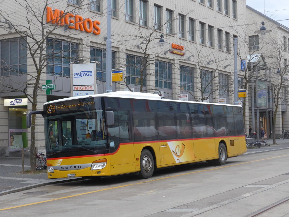 (201'961) - PostAuto Ostschweiz - TG 158'012 - Setra (ex SG 403'011) am 4. M�rz 2019 beim Bahnhof Frauenfeld