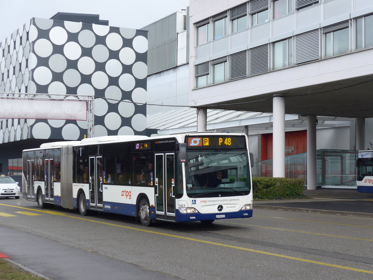 (202'175) - TPG Gen�ve - Nr. 1167/GE 960'917 - Mercedes am 11. M�rz 2019 in Gen�ve, Palexpo