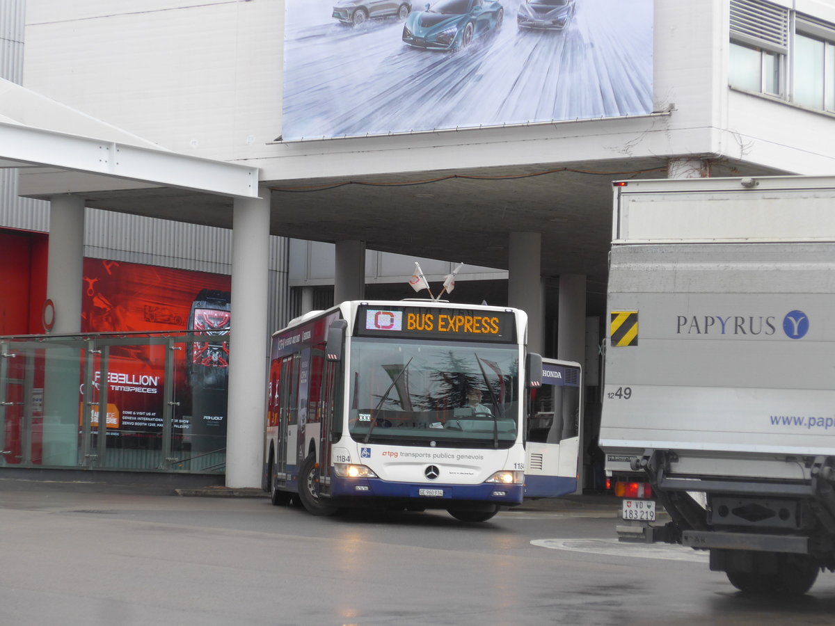 (202'192) - TPG Gen�ve - Nr. 1184/GE 960'934 - Mercedes am 11. M�rz 2019 in Gen�ve, Palexpo