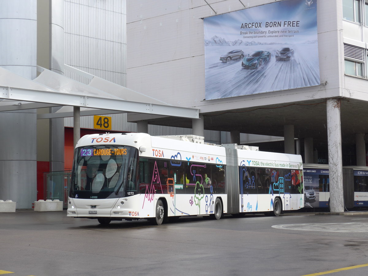 (202'196) - TPG Gen�ve - Nr. 1272/GE 961'713 - Hess/Hess TOSA am 11. M�rz 2019 in Gen�ve, Palexpo