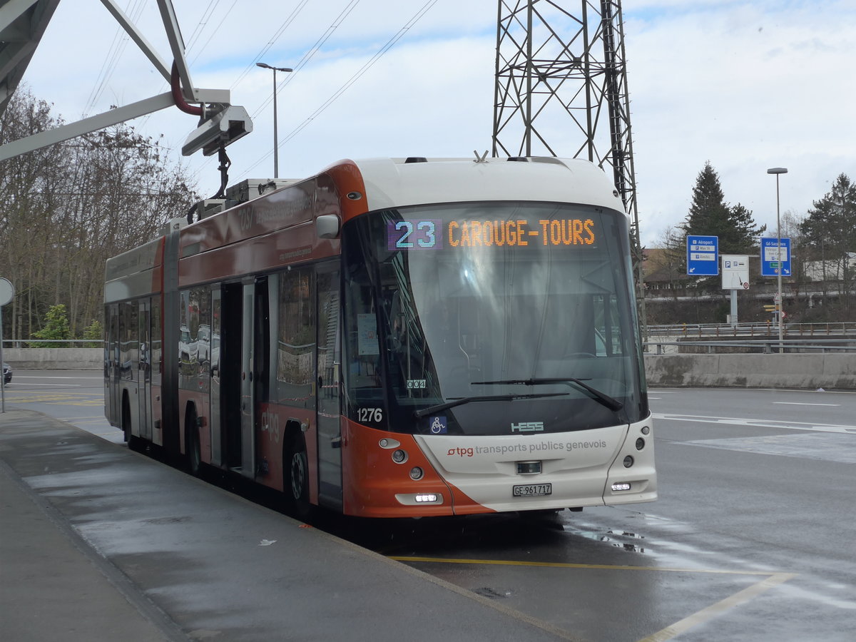 (202'274) - TPG Gen�ve - Nr. 1276/GE 961'717 - Hess/Hess TOSA am 11. M�rz 2019 in Gen�ve, A�roport