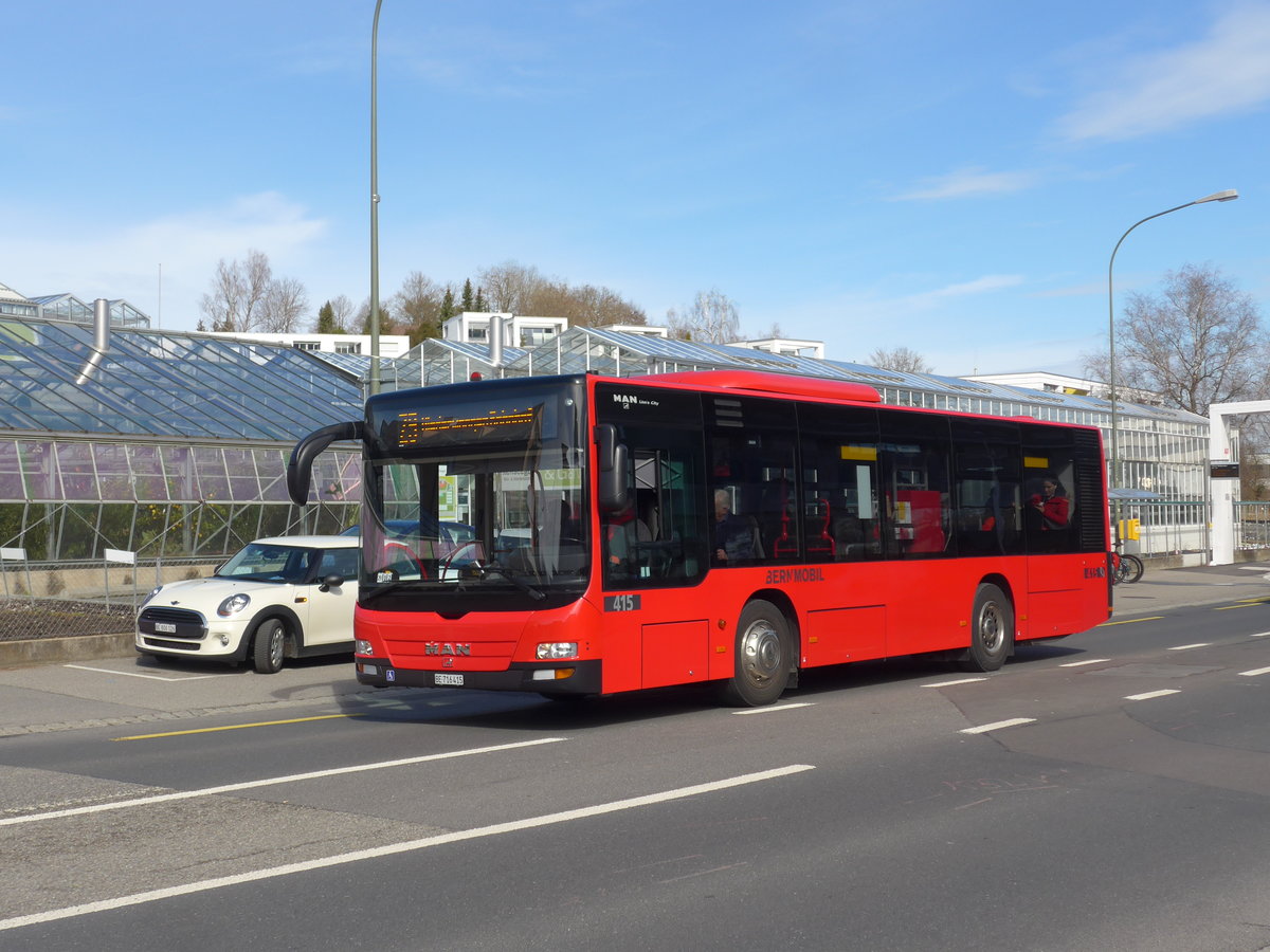 (202'342) - Bernmobil, Bern - Nr. 415/BE 716'415 - MAN am 12. Mrz 2019 in Kniz, Weiermatt