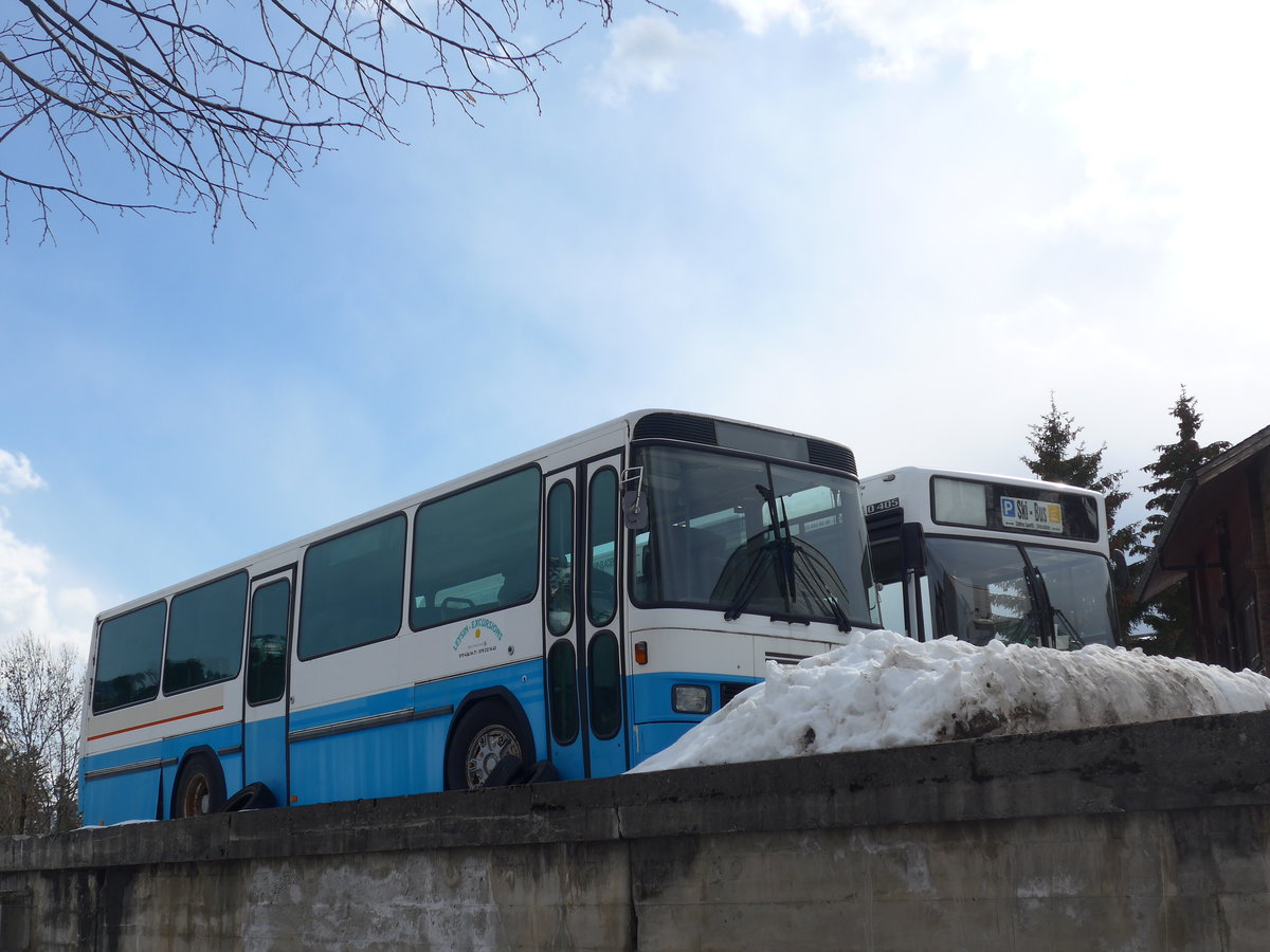 (202'461) - Leysin-Excursions, Leysin - NAW/Hess (ex RTB Altst�tten Nr. 50) am 17. M�rz 2019 in Leysin, Garage