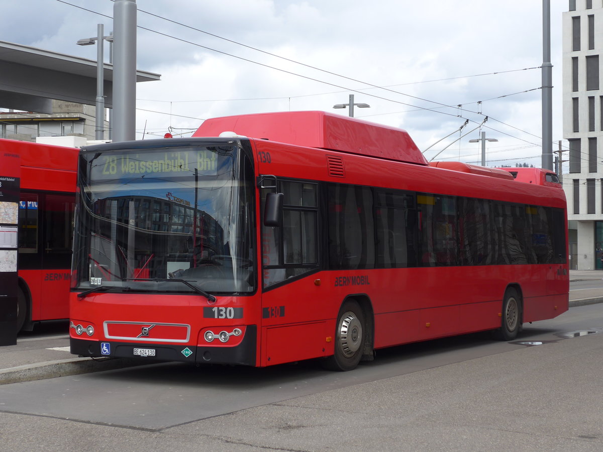 (202'513) - Bernmobil, Bern - Nr. 130/BE 624'130 - Volvo am 18. M�rz 2019 in Bern, Wankdorf