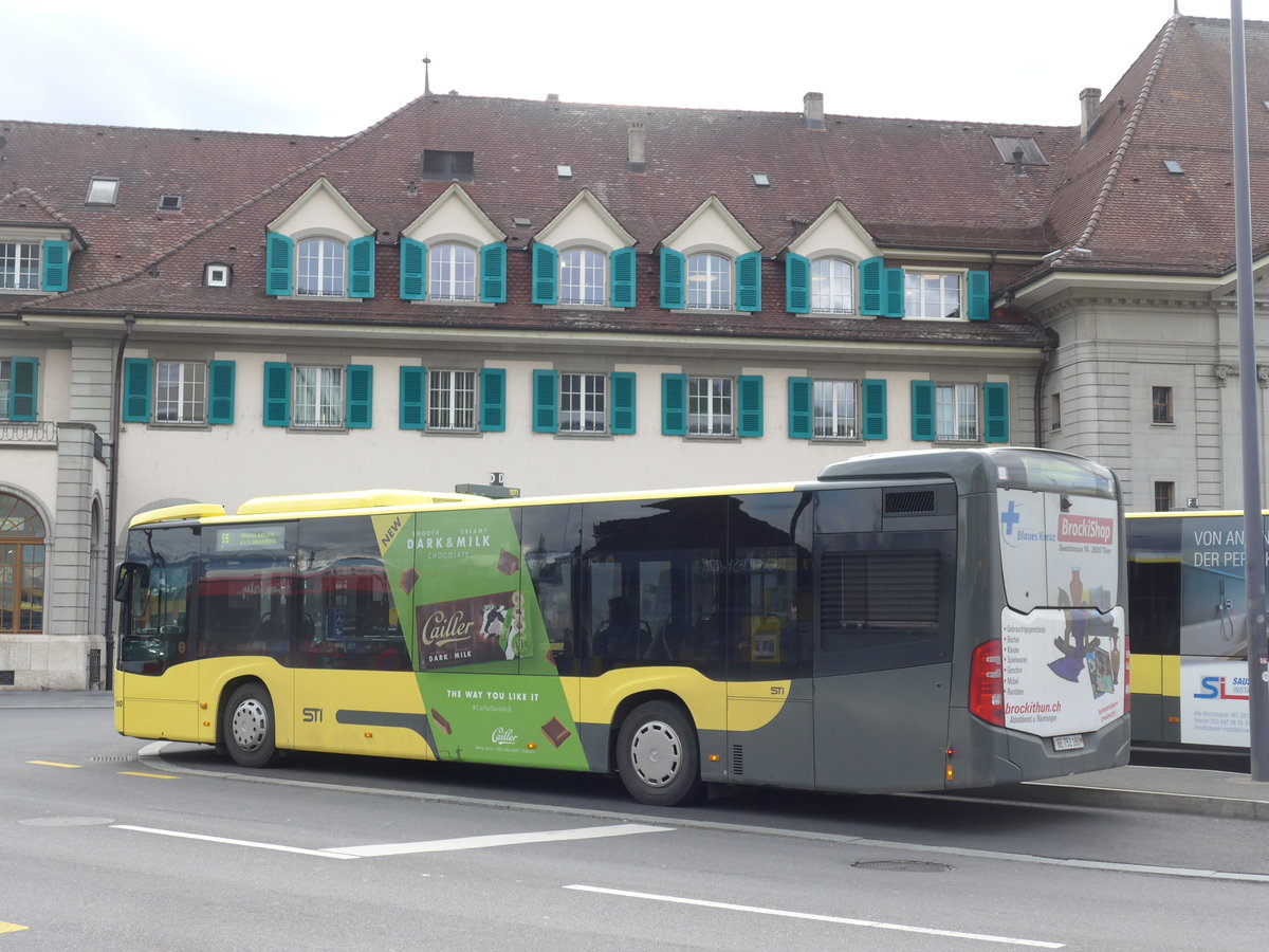 (202'515) - STI Thun - Nr. 180/BE 752'180 - Mercedes am 18. Mrz 2019 beim Bahnhof Thun