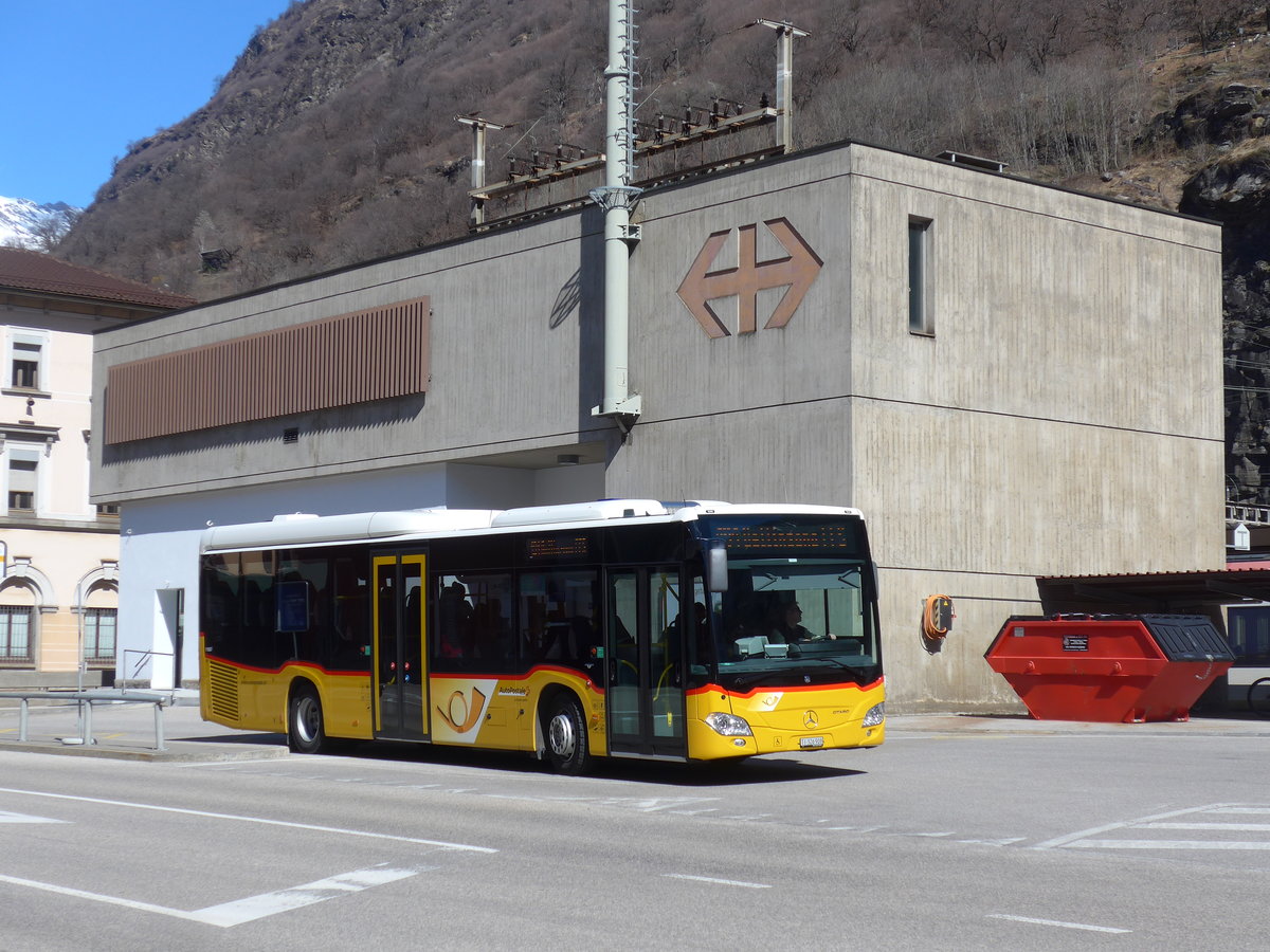 (202'578) - AutoPostale Ticino - TI 326'908 - Mercedes am 19. M�rz 2019 beim Bahnhof Biasca