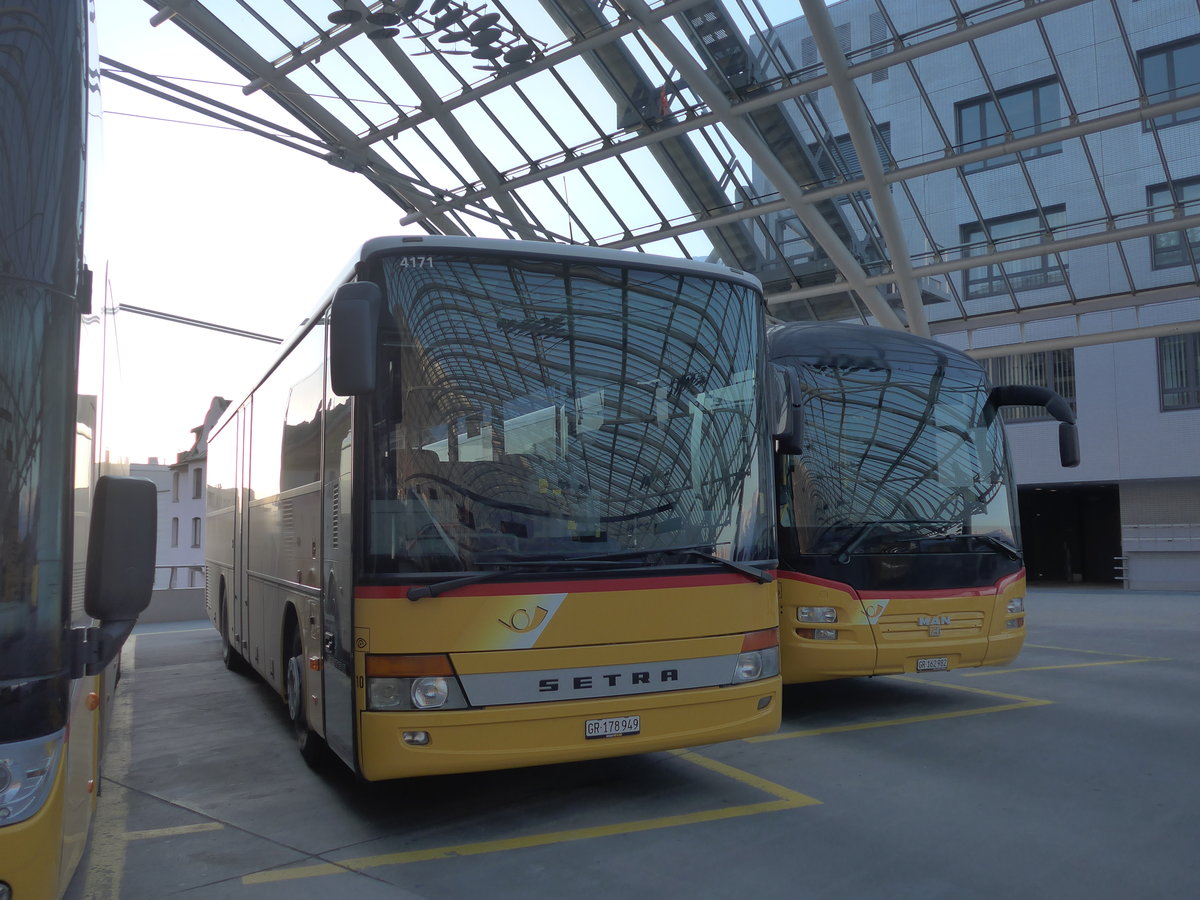 (202'661) - PostAuto Graub�nden (Thepra 10) - GR 178'949 - Setra am 20. M�rz 2019 in Chur, Postautostation