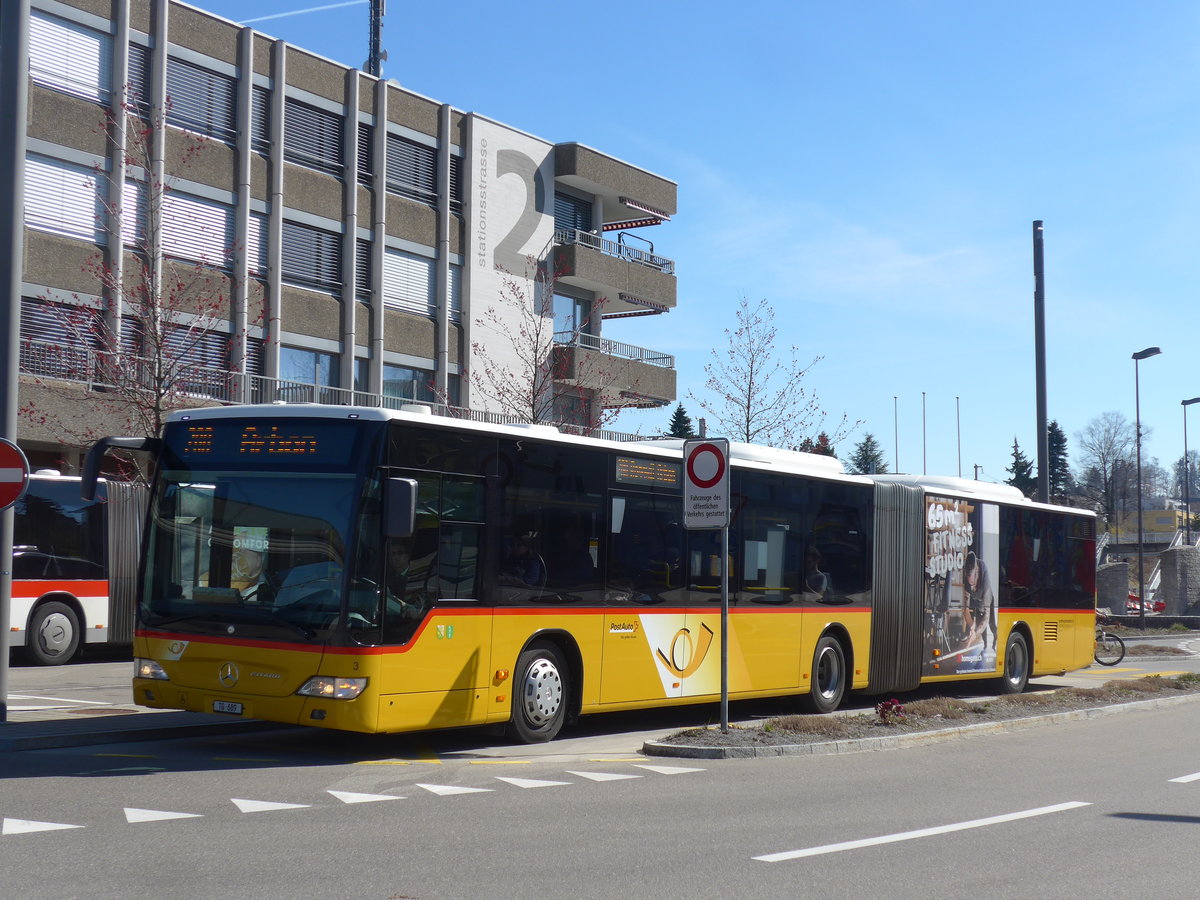 (202'712) - Eurobus, Arbon - Nr. 3/TG 689 - Mercedes am 21. M�rz 2019 beim Bahnhof Wittenbach