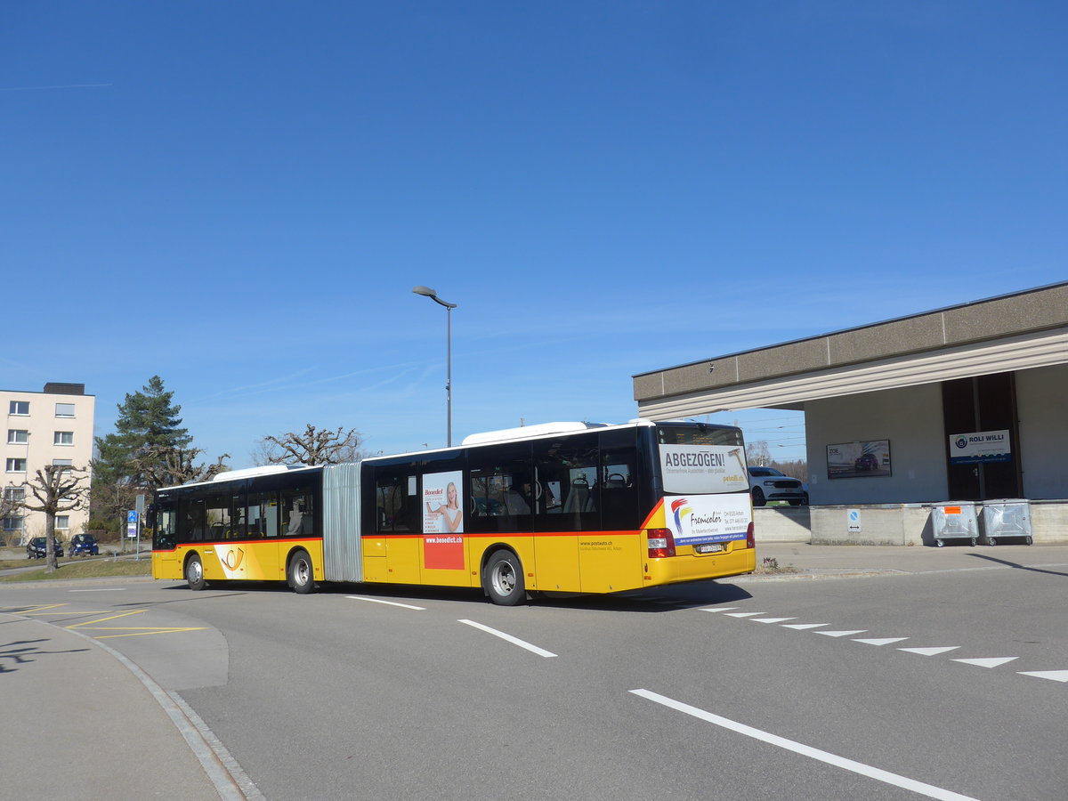 (202'723) - Eurobus, Arbon - Nr. 12/TG 75'706 - MAN am 21. M�rz 2019 beim Bahnhof Wittenbach