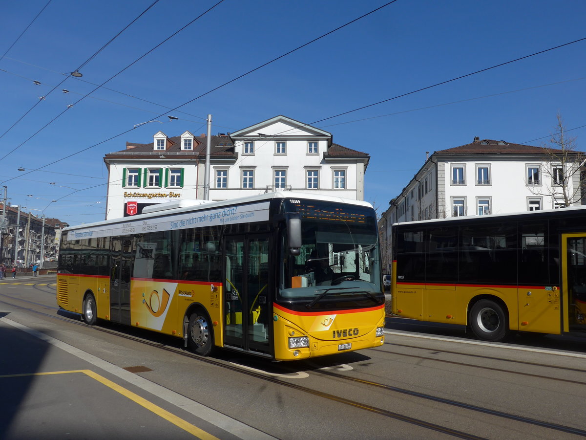 (202'730) - PostAuto Ostschweiz - AR 14'855 - Iveco am 21. M�rz 2019 beim Bahnhof St. Gallen