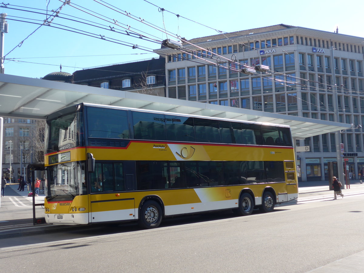 (202'747) - PostAuto Ostschweiz - AR 14'838 - Neoplan (ex P 27'016) am 21. M�rz 2019 beim Bahnhof St. Gallen