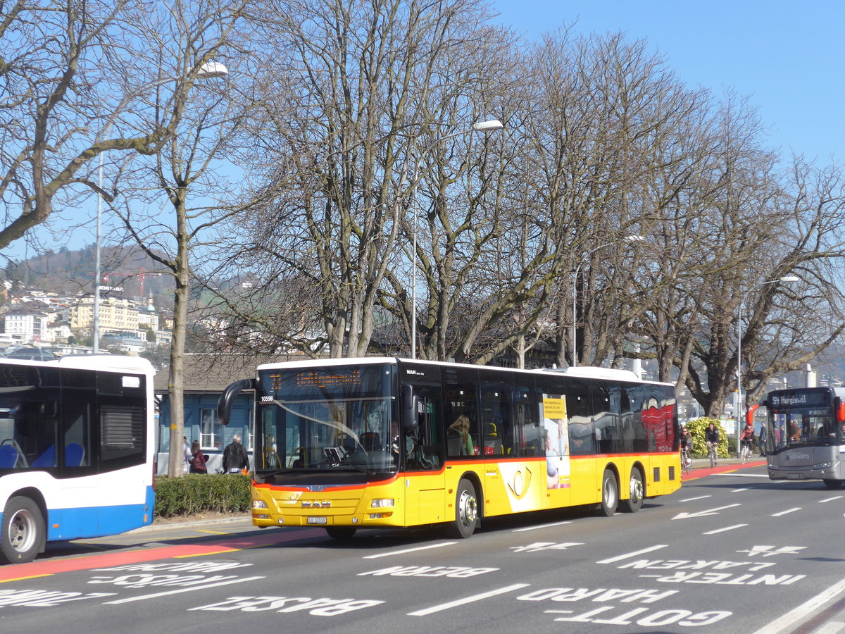 (202'990) - Bucheli, Kriens - Nr. 25/LU 15'510 - Mercedes am 23. M�rz 2019 beim Bahnhof Luzern