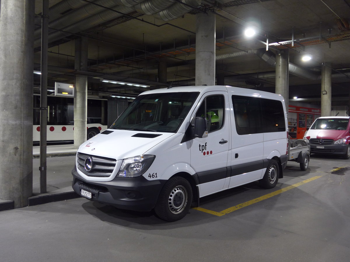 (203'062) - TPF Fribourg - Nr. 461/FR 252'772 - Mercedes am 24. M�rz 2019 in Fribourg, Busbahnhof