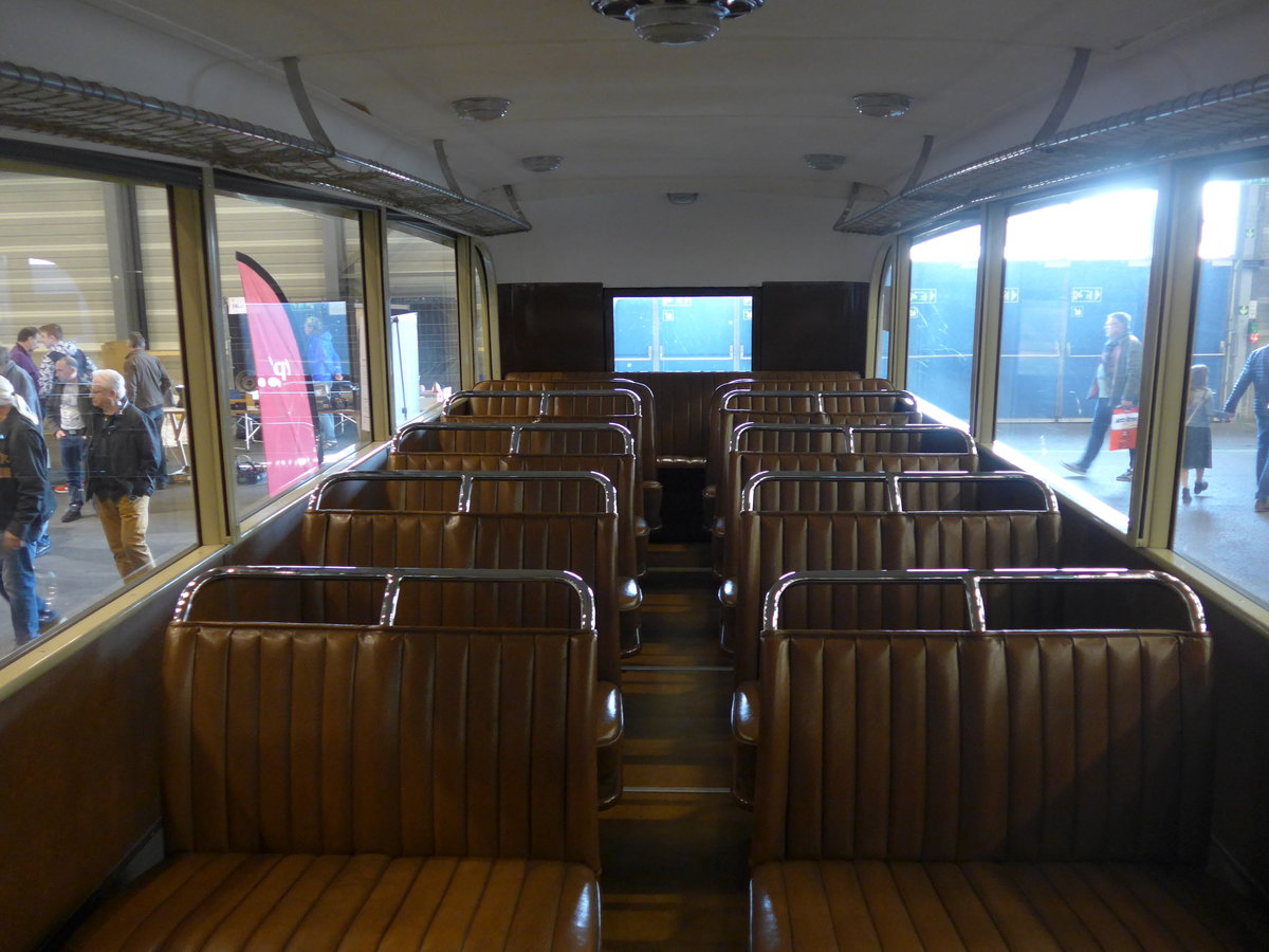 (203'089) - TPF Fribourg - Nr. 307/FR 300'280 - Saurer/Saurer (ex GFM Fribourg Nr. 307; ex GFM Fribourg Nr. 97) am 24. M�rz 2019 in Granges-Paccot, Forum-Fribourg (Innenaufnahme)