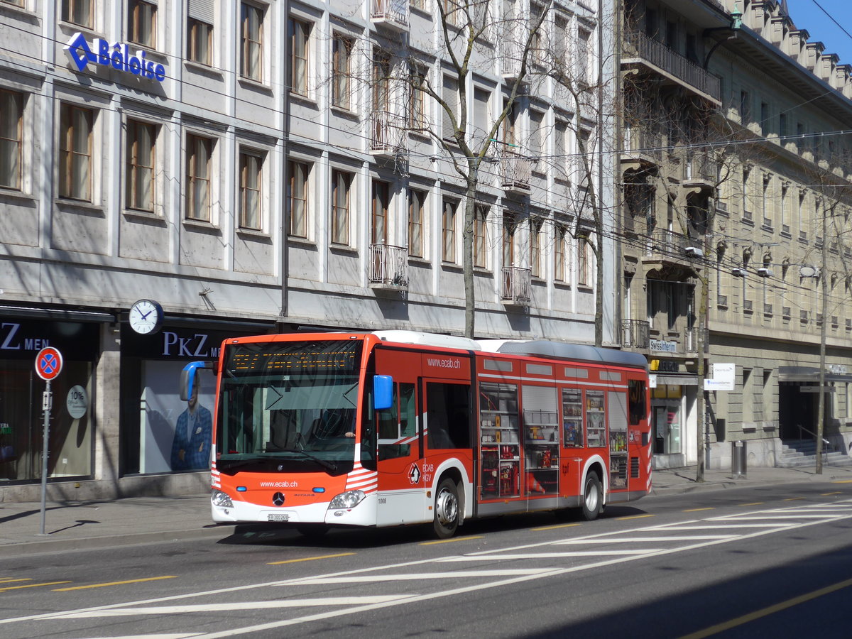 (203'269) - TPF Fribourg - Nr. 1008/FR 330'268 - Mercedes am 24. M�rz 2019 beim Bahnhof Fribourg