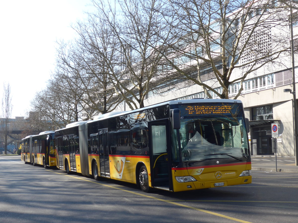 (203'281) - PostAuto Nordschweiz - BL 196'033 - Mercedes am 30. Mrz 2019 in Luzern, Inseli-P
