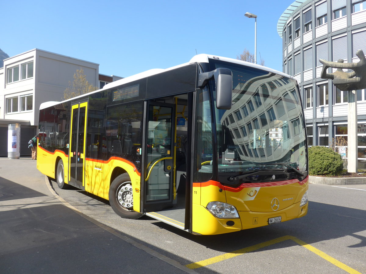 (203'296) - Thepra, Stans - Nr. 11/NW 26'674 - Mercedes am 30. M�rz 2019 beim Bahnhof Stans