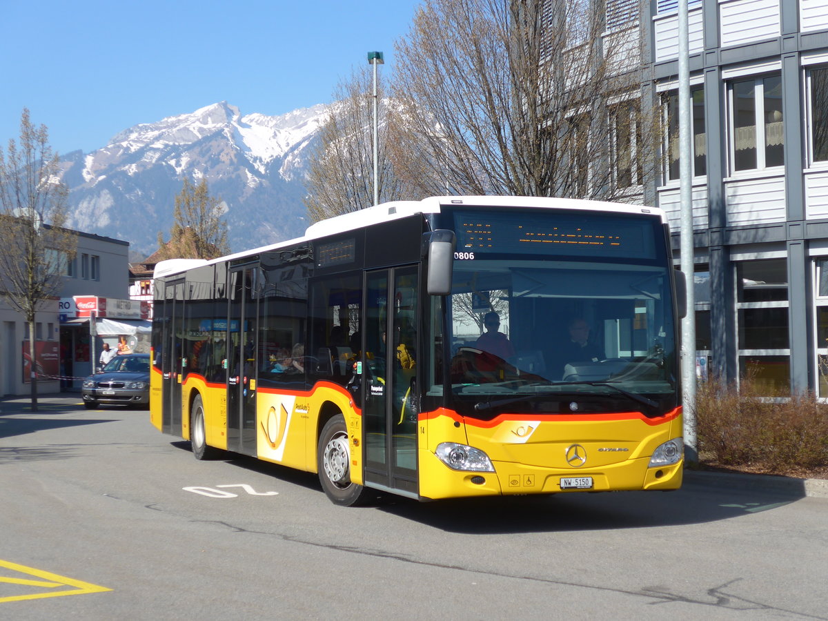 (203'302) - Thepra, Stans - Nr. 14/NW 5150 - Mercedes am 30. M�rz 2019 beim Bahnhof Stans