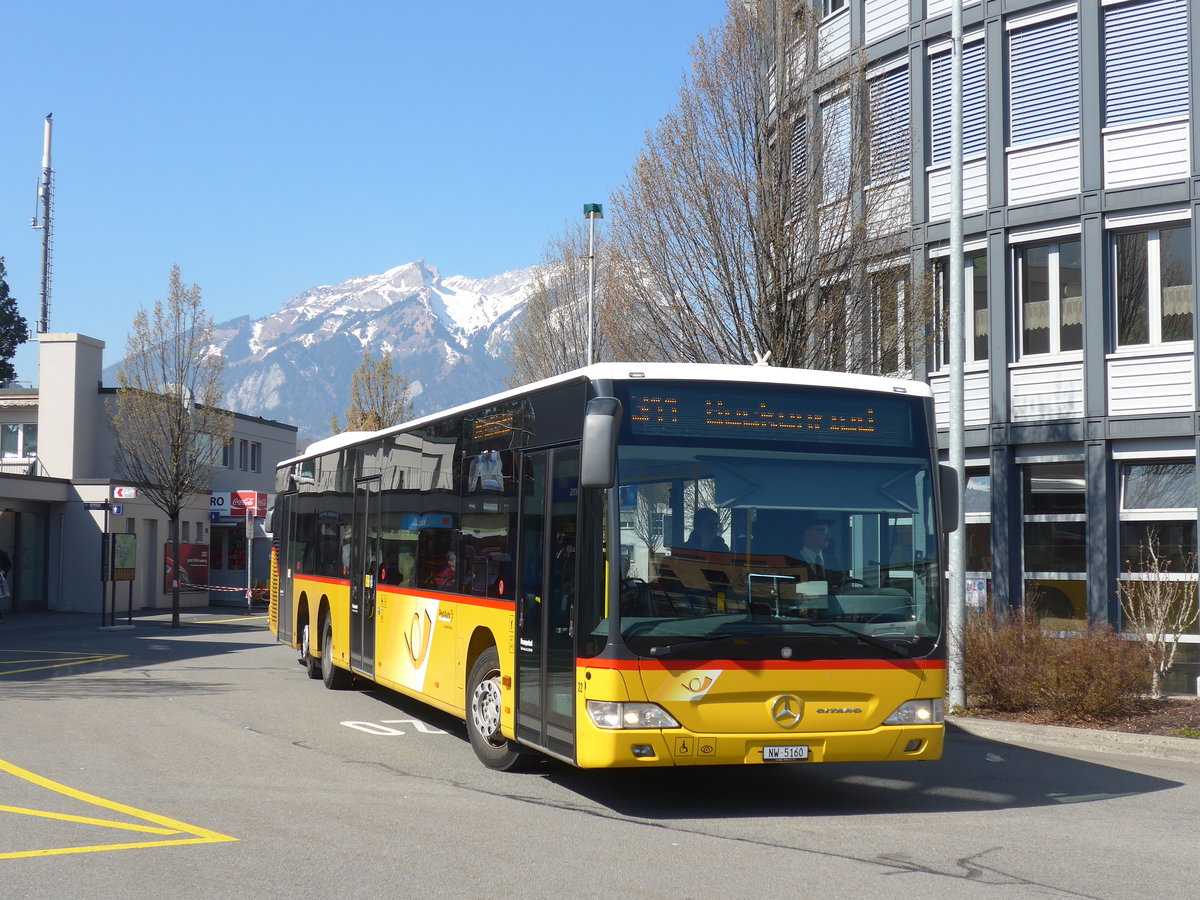 (203'308) - Thepra, Stans - Nr. 22/NW 5160 - Mercedes am 30. M�rz 2019 beim Bahnhof Stans