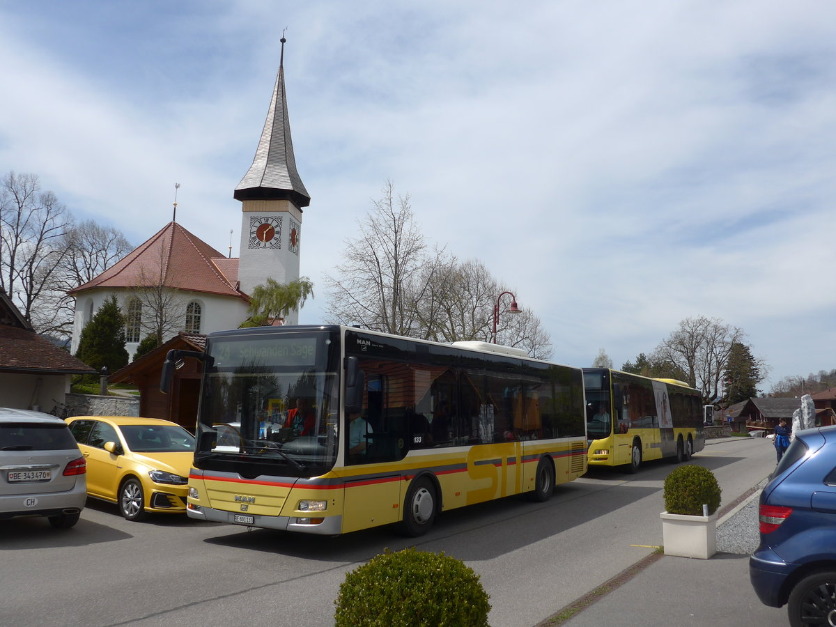 (203'864) - STI Thun - Nr. 133/BE 801'133 - MAN/G�ppel am 21. April 2019 in Sigriswil, Dorf