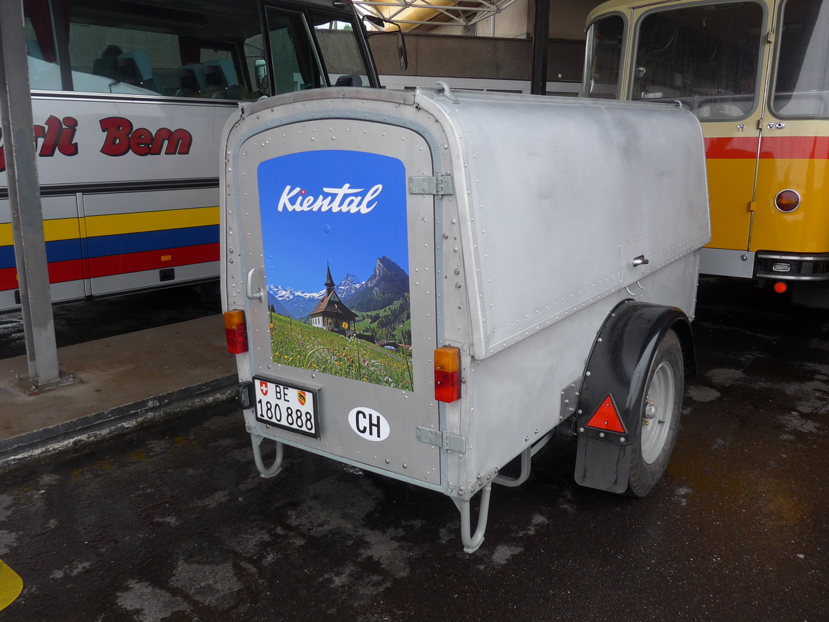 (203'917) - Schmid, Th�rishaus - BE 180'888 - Hess Gep�ckanh�nger (ex Schranz, Adelboden; ex Portenier, Adelboden; ex Geiger, Adelboden) am 26. April 2019 in Pratteln, Rastst�tte