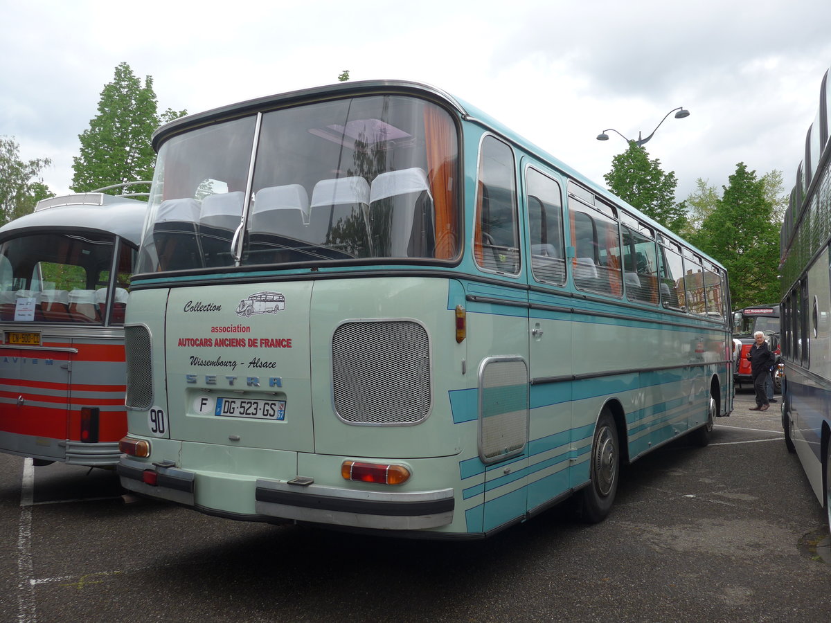 (203'976) - AAF Wissembourg - DG 523 GS - Setra (ex Seydt, Saint Flour; ex Faure, Valon Pont d'Arc) am 26. April 2019 in Haguenau, Parkplatz