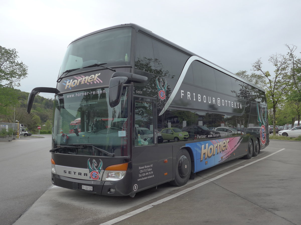 (204'587) - Horner, Tafers - Nr. 8/FR 300'508 - Setra am 9. Mai 2019 in Kemptthal, Rastst�tte