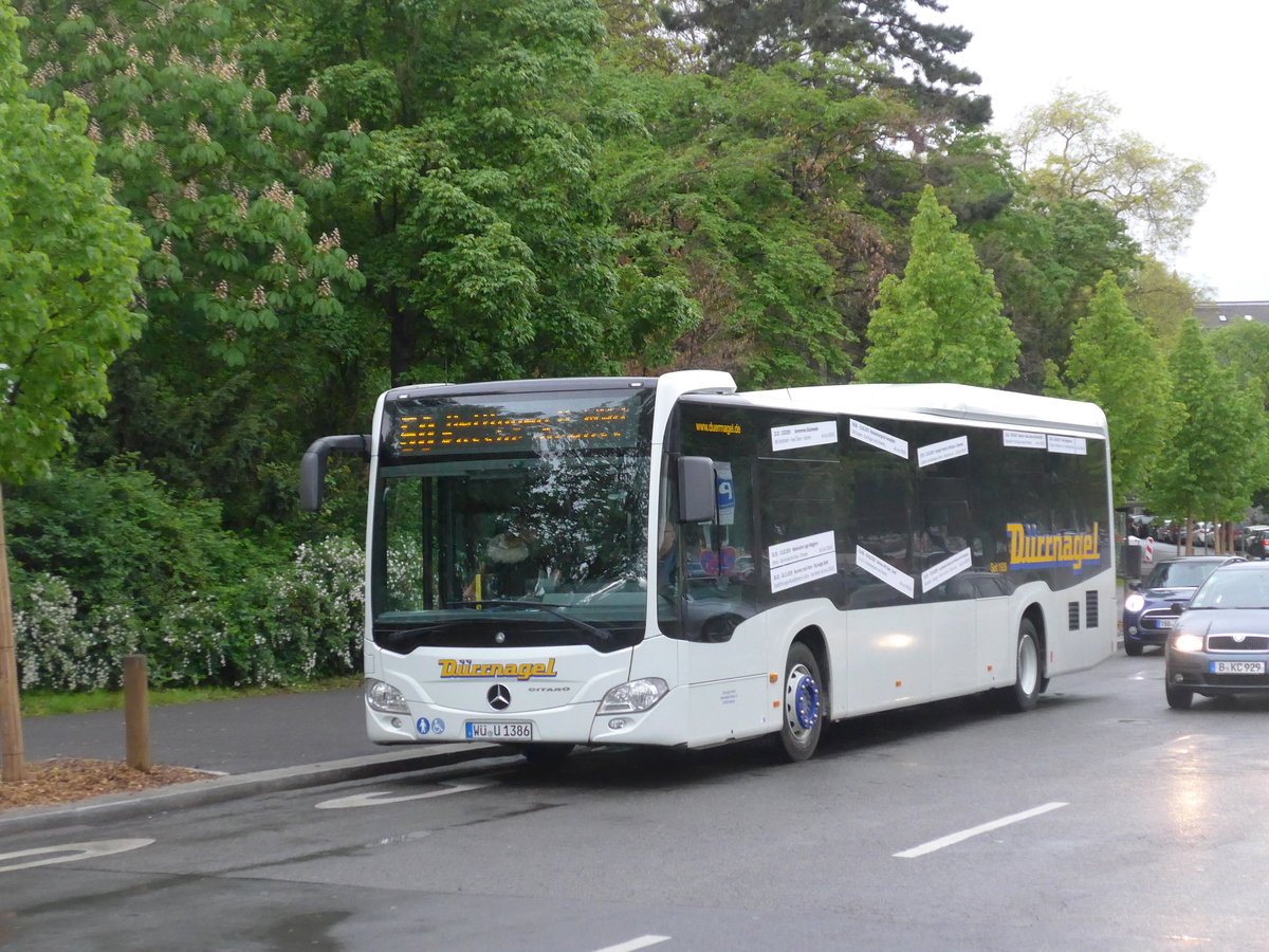 (204'682) - D�rrnagel, Uettingen - W�-U 1386 - Mercedes am 9. Mai 2019 beim Bahnhof W�rzburg