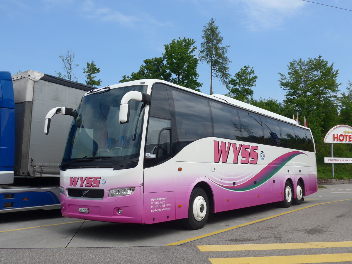 (205'354) - Wyss, Boningen - Nr. 42/SO 21'267 - Volvo am 25. Mai 2019 in Ittigen, Rastst�tte Grauholz