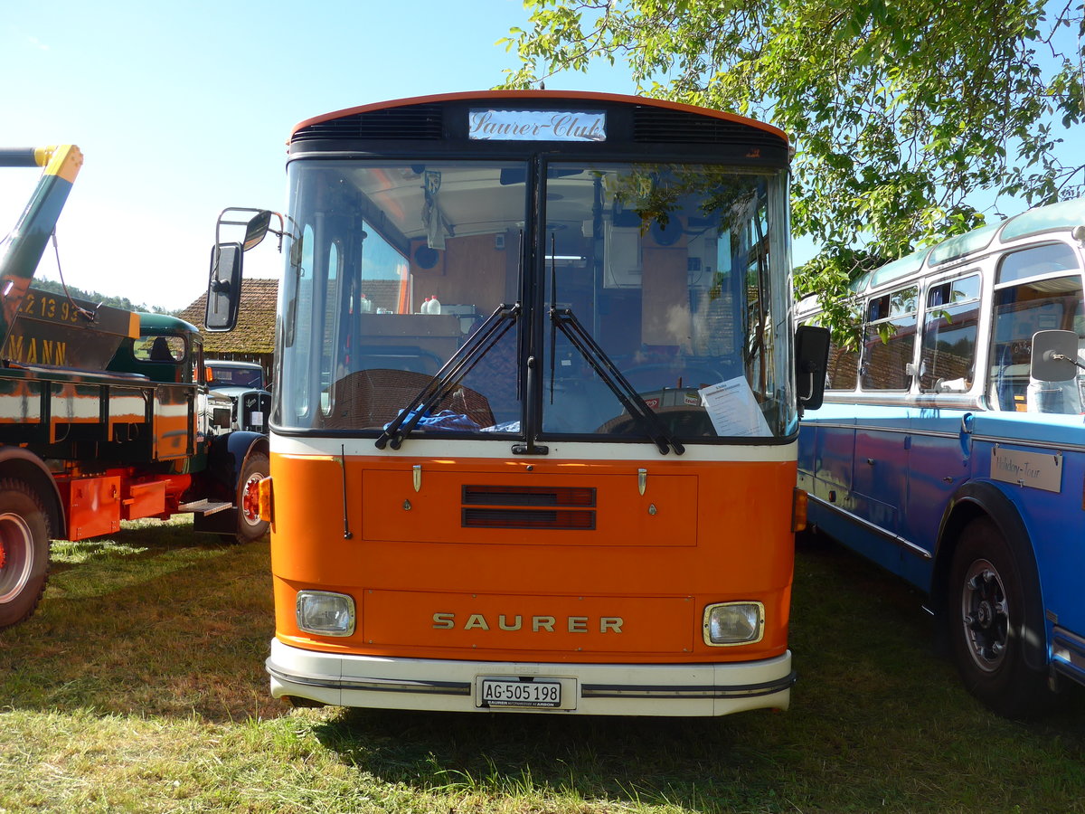 (205'813) - Mangold, Oberengstringen - AG 505'198 - Saurer/Hess (ex RhV Altsttten Nr. 45) am 8. Juni 2019 in Thayngen, Saurertreffen