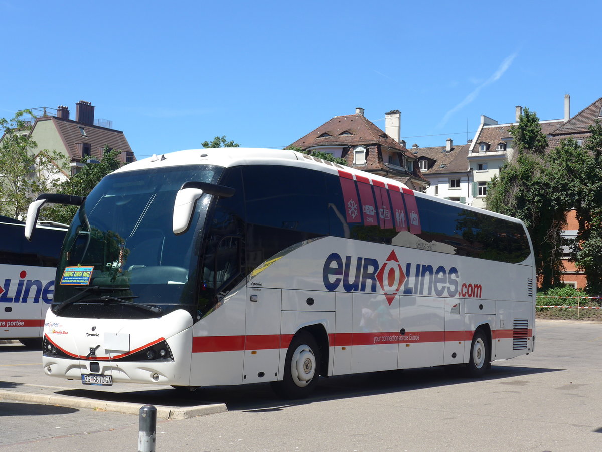 (205'916) - Aus Kroatien: Croatia Bus, Zagreb - ZG 6610-GA - Volvo/Atomic am 8. Juni 2019 in Z�rich, Sihlquai