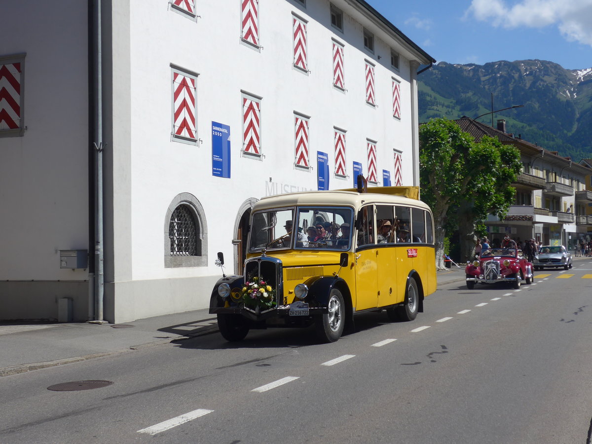 (206'020) - Moser, Sch�nenberg - ZH 216'722 - Berna/Hess (ex Barenco, Faido) am 8. Juni 2019 in Sarnen, OiO