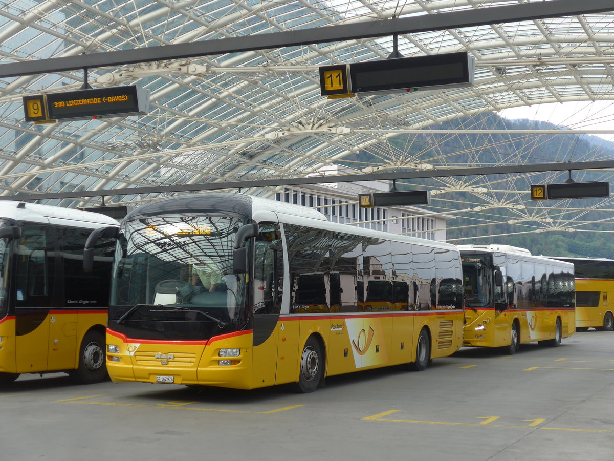 (206'191) - PostAuto Graub�nden - GR 162'978 - MAN am 9. Juni 2019 in Chur, PostAutostation
