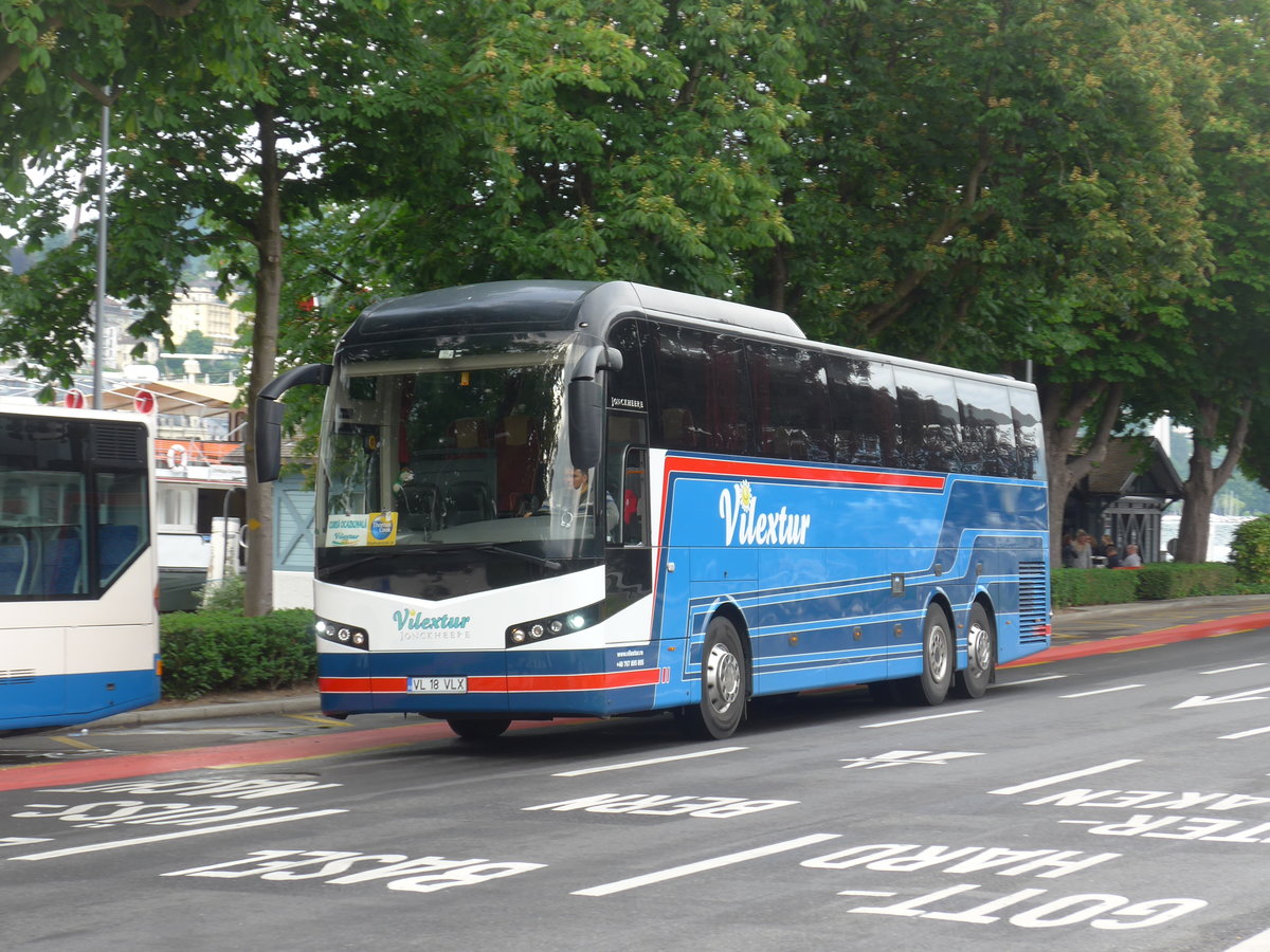 (206'263) - Aus Rum�nien: Vilextur, R�mnicu V�lcea - VL 18 VLX - Volvo/Jonckheere am 9. Juni 2019 beim Bahnhof Luzern