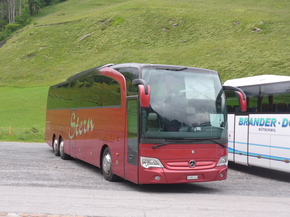 (206'409) - Stern, Schlieren - ZH 884'549 - Mercedes am 15. Juni 2019 in Elm, Sportbahnen