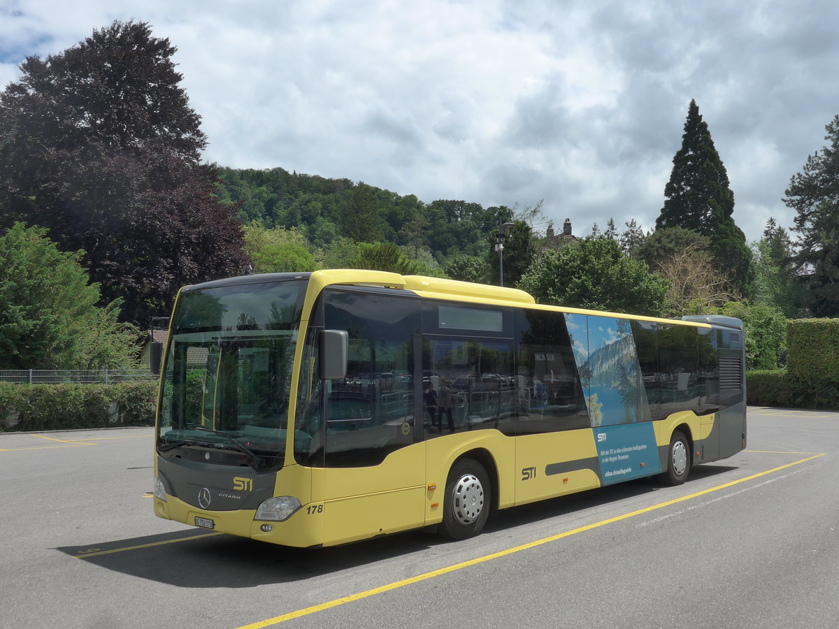 (206'448) - STI Thun - Nr. 178/BE 752'178 - Mercedes am 16. Juni 2019 bei der Schiffl�ndte Thun