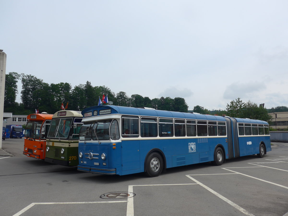 (206'575) - VBZ Z�rich (TMZ) - Nr. 540/ZH 315'491 - Saurer/Saurer (ex Nr. 7540; ex Nr. 540) am 22. Juni 2019 in Emmenbr�cke, Debrunner Acifer