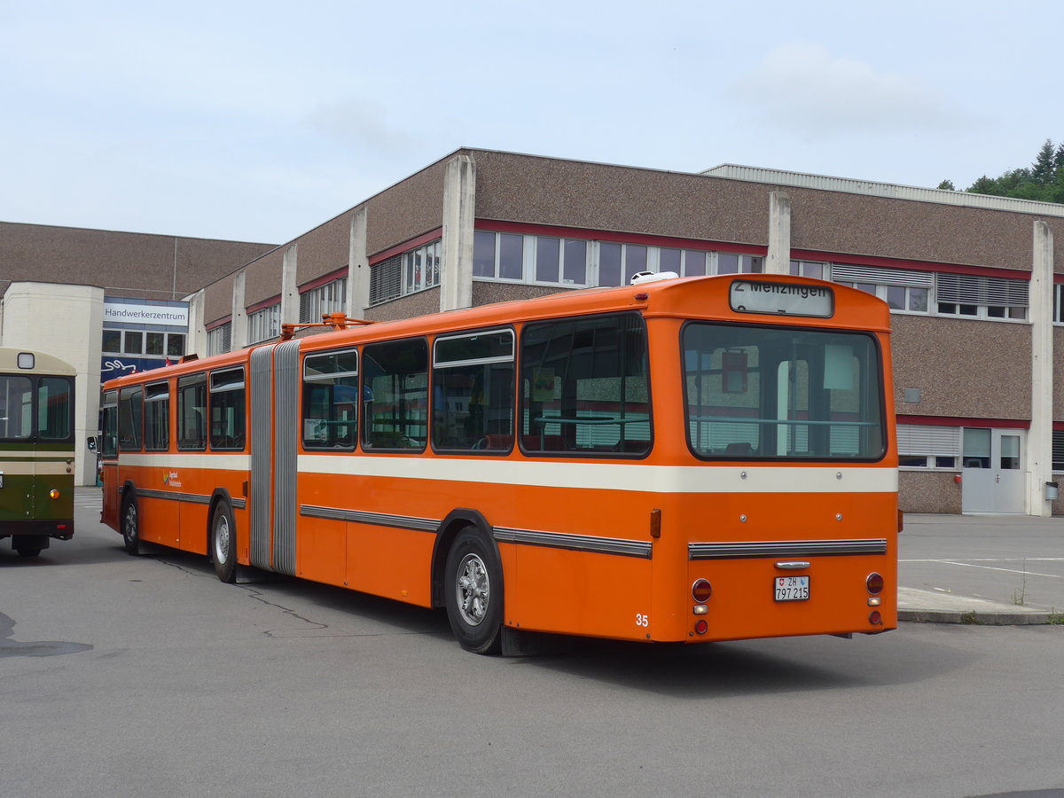 (206'593) - ZVB Zug (RWB) - Nr. 35/ZH 797'215 - FBW/Hess am 22. Juni 2019 in Emmenbr�cke, Debrunner Acifer