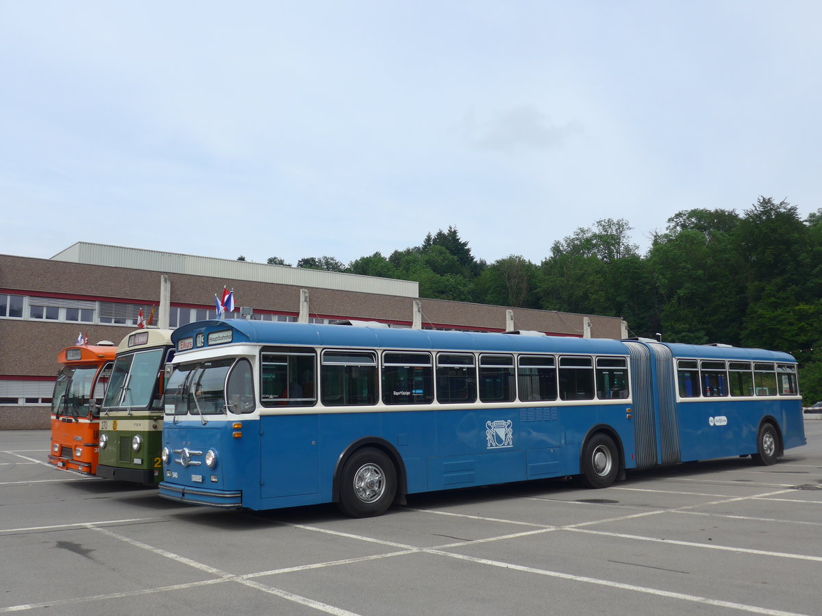 (206'598) - VBZ Z�rich (TMZ) - Nr. 540/ZH 315'491 - Saurer/Saurer (ex Nr. 7540; ex Nr. 540) am 22. Juni 2019 in Emmenbr�cke, Debrunner Acifer