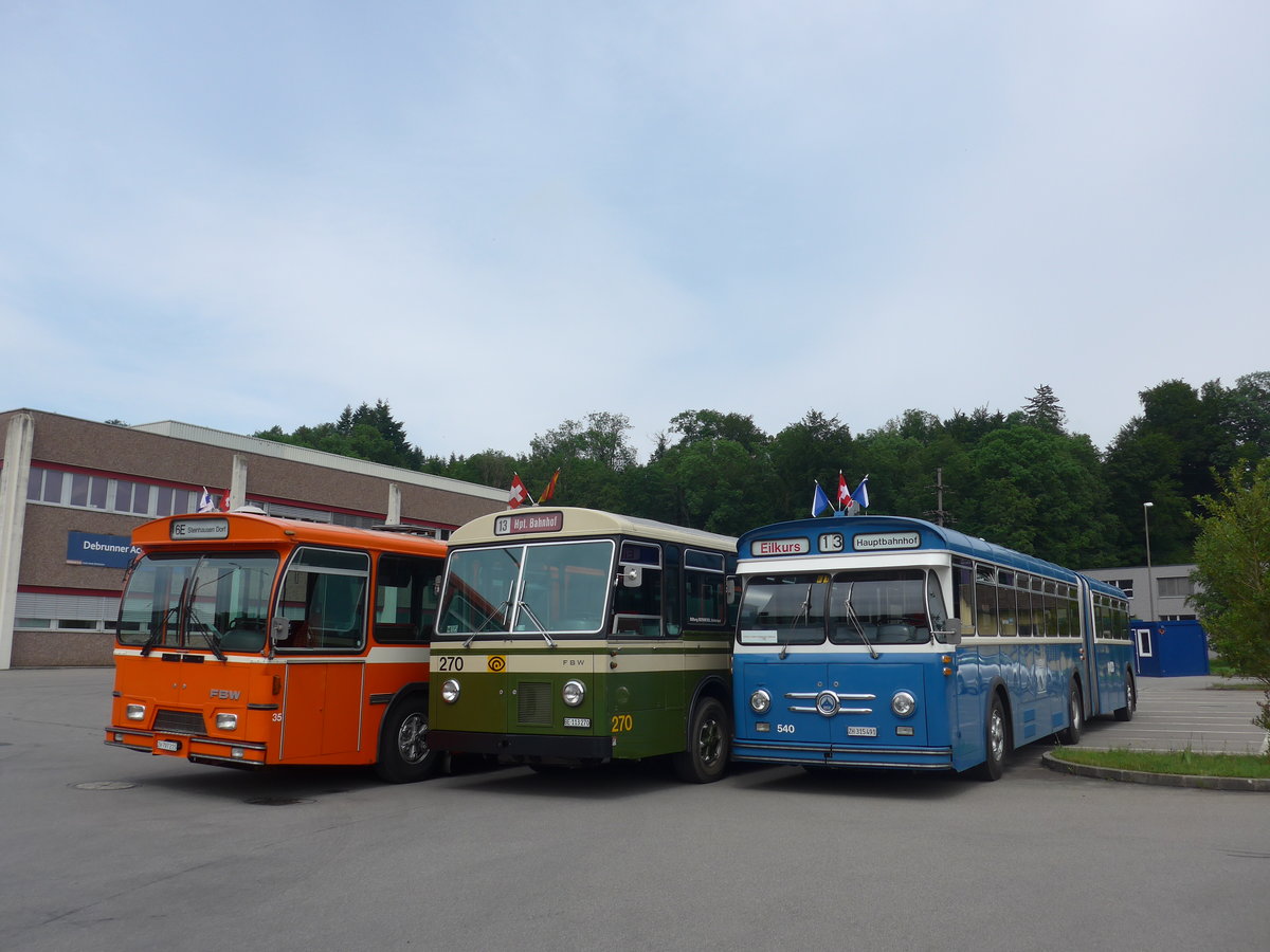 (206'609) - VBZ Z�rich (TMZ) - Nr. 540/ZH 315'491 - Saurer/Saurer (ex Nr. 7540; ex Nr. 540) am 22. Juni 2019 in Emmenbr�cke, Debrunner Acifer