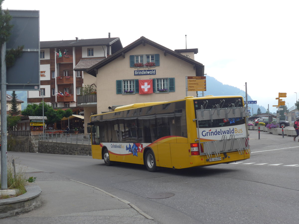 (207'757) - AVG Grindelwald - Nr. 24/BE 364'408 - MAN/G�ppel am 9. Juli 2019 beim Bahnhof Grindelwald