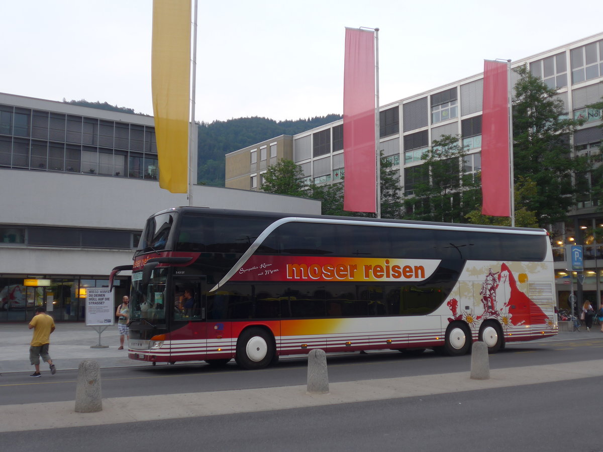 (208'162) - Moser, Flaach - ZH 548'947 - Setra am 25. Juli 2019 beim Bahnhof Thun