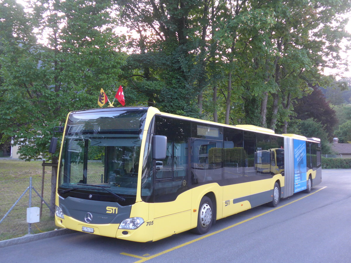 (208'234) - STI Thun - Nr. 705/BE 754'705 - Mercedes am 1. August 2019 bei der Schiffl�ndte Thun