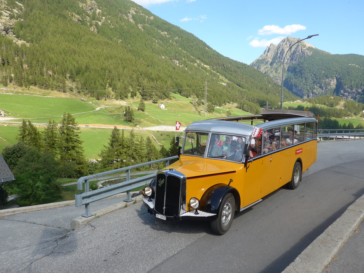 (208'372) - Bonnard, Ayer - VS 16'091 - Saurer/Hess (ex APN Gen�ve; ex Baumgartner, Grenchen; ex P 23'009; ex P 2031) am 3. August 2019 in Simplon Dorf