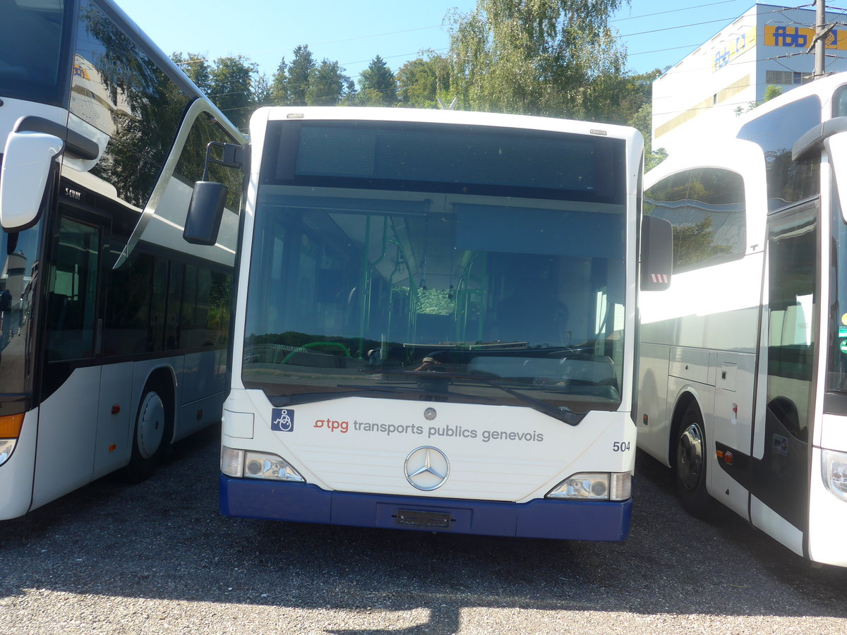 (208'650) - Globe-Limo, Gen�ve - Nr. 504 - Mercedes (ex TPL Lugano Nr. 8) am 11. August 2019 in Kloten, EvoBus